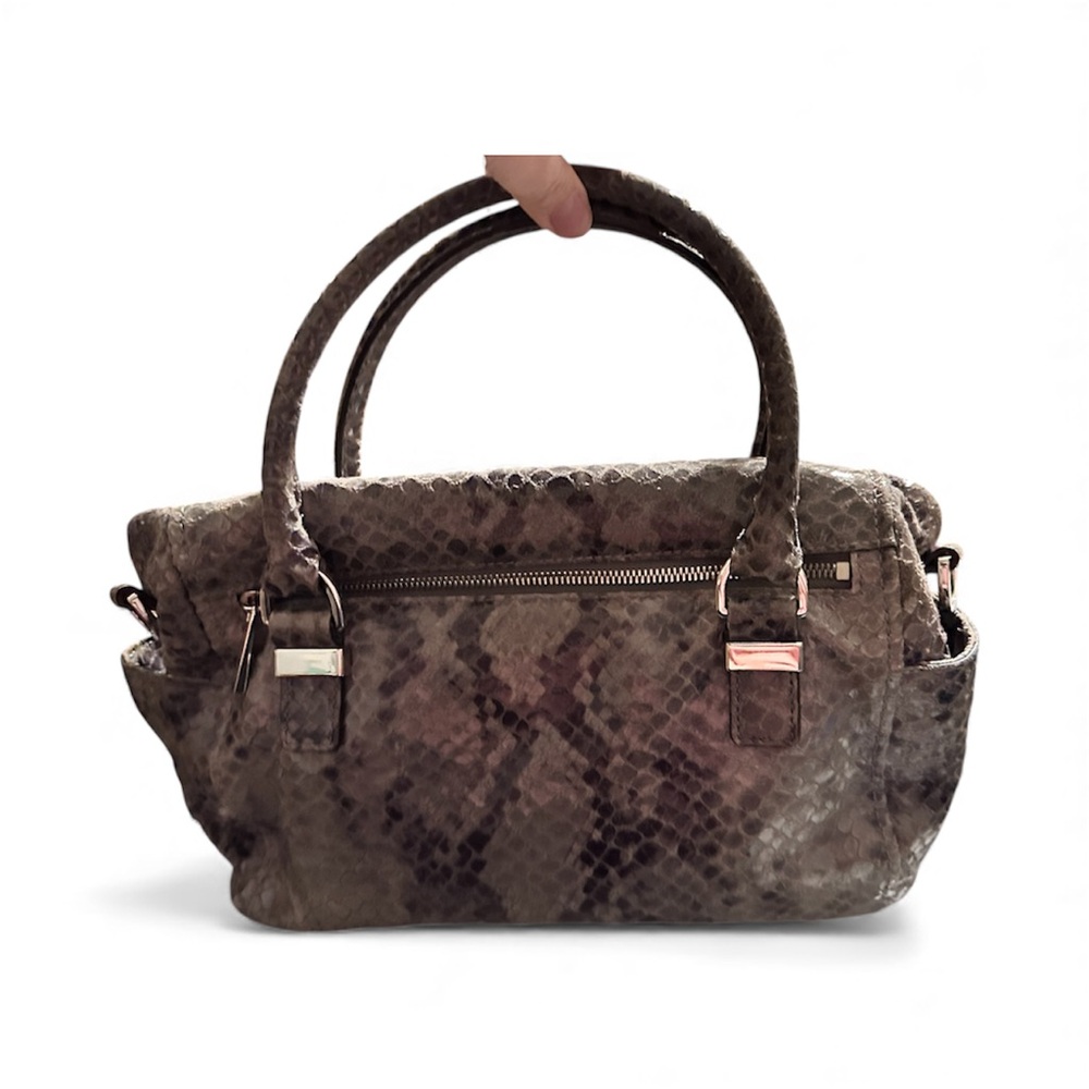 Michael Kors Hamilton Dark Grey Python Snakeskin … - image 2